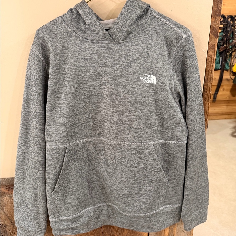 The North Face women’s  Gray Heather Hoodie Sweatshirt